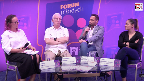 Od lewej: Anna Ziętek, Waldemar Bartosz, Michał Ossowski, Ksenia Ulanowicz-Sienkel