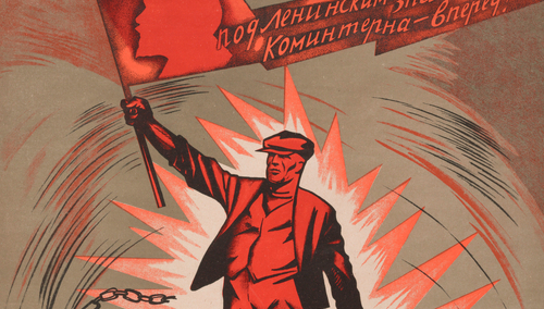 Sowiecki plakat propagandowy