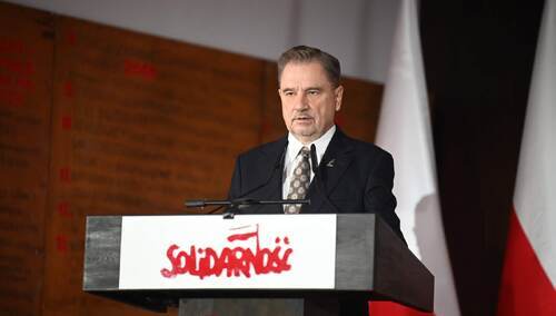 Przewodniczący NSZZ "Solidarność" Piotr Duda