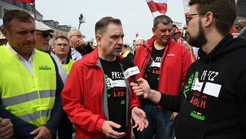 Przewodniczący "S" Piotr Duda