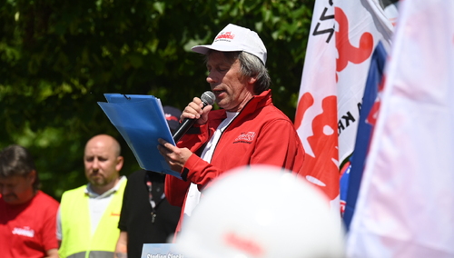 Grzegorz Pietrzykowski, przewodniczący Sekretariatu Metalowców NSZZ "Solidarność"