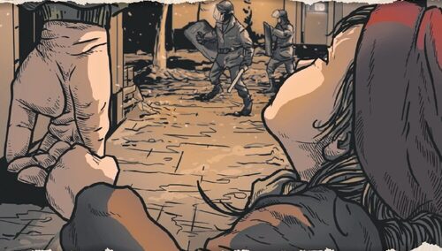 Plakat rocznicy świdnickich spacerów