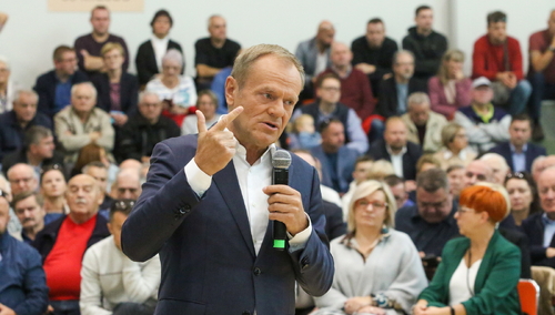 Przewodniczący PO Donald Tusk