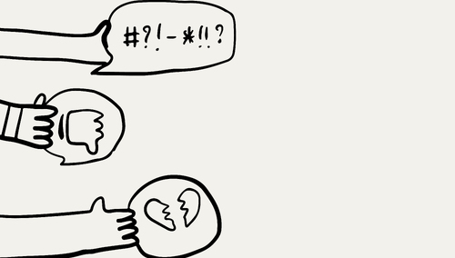 Internetowy hejt. Ilustracja poglądowa