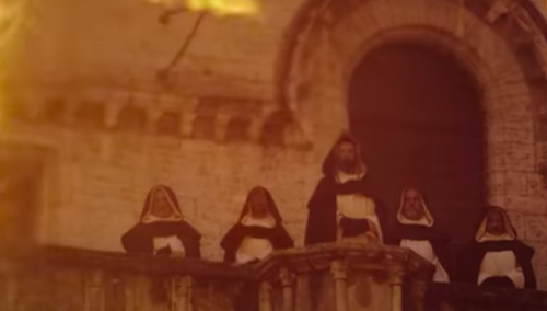 kard z filmu pt. "Imię Róży"