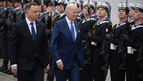 Joe Biden i Andrzej Duda