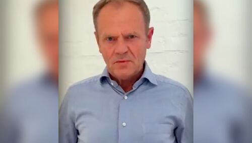 Donald Tusk na nagraniu
