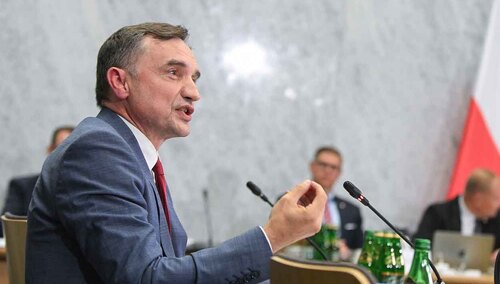 Zbigniew Ziobro na posiedzeniu tzw. komisji śledczej ds. Pegasusa