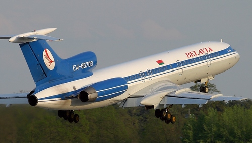 TU-154 linii Belavia