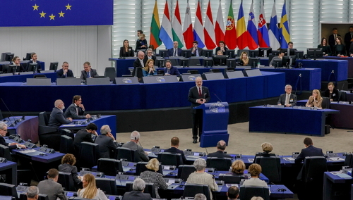 Sesja Parlamentu Europejskiego w Strasburgu