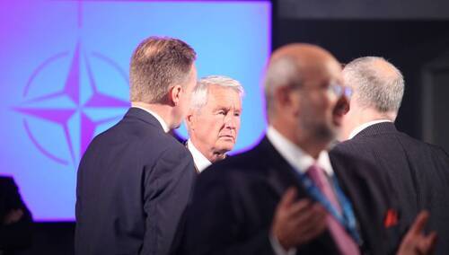 Thorbjørn Jagland, sekretarz generalny Rady Europy podczas spotkania ministrów spraw zagranicznych państw NATO 5 września 2014 roku