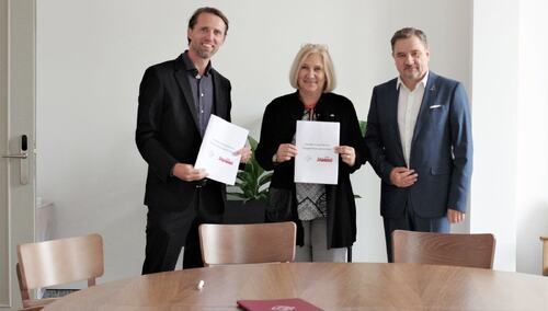 Od lewej: Gerard Schuurman, Ewa Zydorek, Piotr Duda