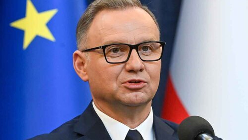 Prezydent Andrzej Duda na briefingu prasowym po posiedzeniu RBN