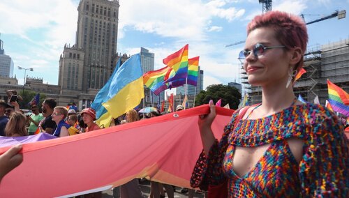 Warszawska Parada Równości miała być również "kijowska". Tymczasem Ukraińcy wściekli z powodu obecności Rosjan