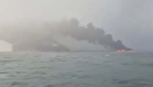 Zderzenie statków u wybrzeży Anglii