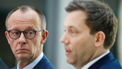 Friedrich Merz (CDU/CSU), Lars Klingbeil (SPD)
