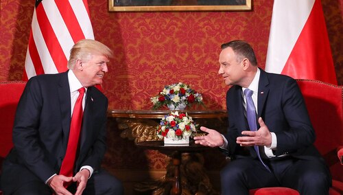 Prezydent USA Donald Trump i prezydent Andrzej Duda