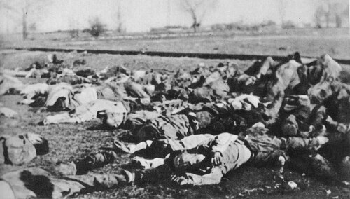 Wielka Szpera. Zwłoki ofiar. Obóz Kulmhof