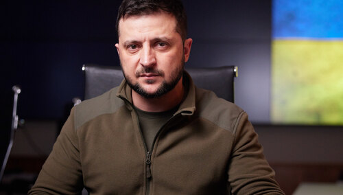 prezydent Ukrainy Wołodymyr Zełenski