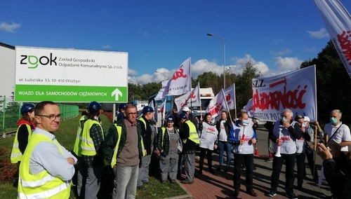 Strajk ostrzegawczy w ZGOK Olsztyn