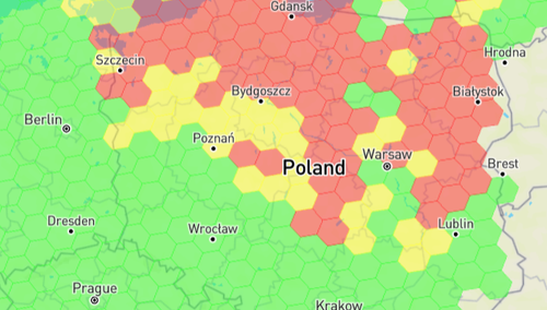 zakłocenia GPS 16 stycznia 