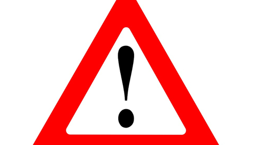 Ostrzeżenie. Ilustracja poglądowa