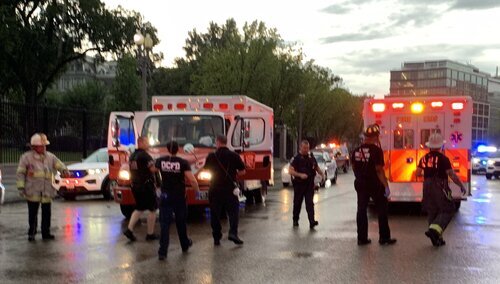 Piorun uderzył w pobliżu Białego Domu