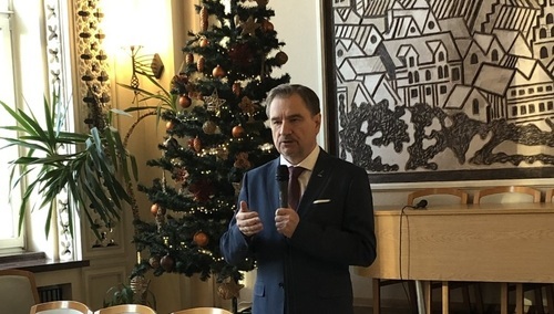 Spotkanie opłatkowe "S" w Gdańsku. Piotr Duda: Wspomnijmy w modlitwie przy wigilijnym stole o tym, co dzieje się na Ukrainie