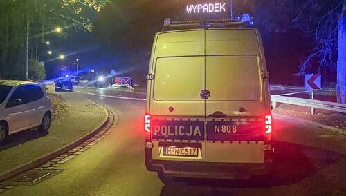 Miejsce śmiertelnego wypadku w Słupsku