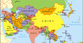 Mapa polityczna Azji 