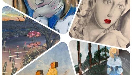 Fragmenty prac konkursowych „Spotkania ze sztuką”