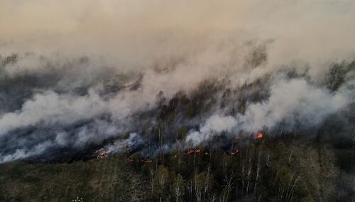 Pożar w Biebrzańskim Parku Narodowym