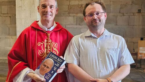 Kard. François Bustillo oraz Adam Sosnowski