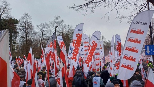 Protest przeciwko Zielonemu Ładowi