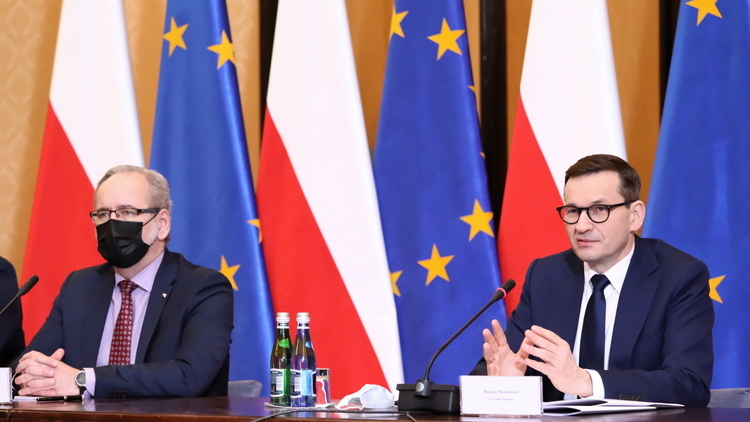 Mateusz Morawiecki i Adam Niedzielski