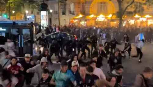 Zamieszki w Paryżu po zwycięstwie PSG w Lidze Mistrzów