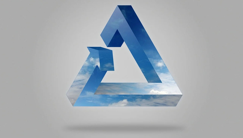 Trójkąt Penrose'a. Figura niemożliwa