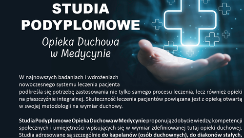 Plakat promujący studia