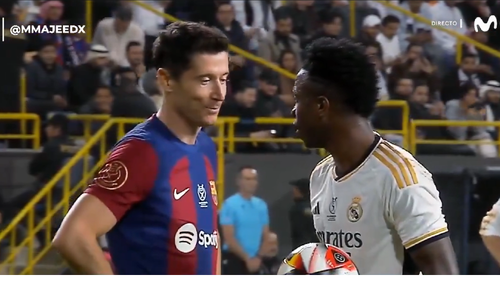 Robert Lewandowski próbował rozproszyć uwagę Viniciusa 