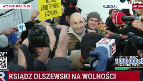 Ks. Michał Olszewski pod aresztem przy ul. Kłobuckiej