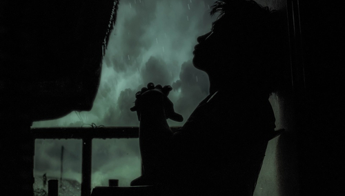 Smutny chłopiec. Ilustracja pogladowa