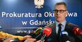 Rzecznik Prokuratury Okręgowej w Gdańsku Mariusz Duszyński na konferencji prasowej w Prokuraturze Okręgowej w Gdańsku