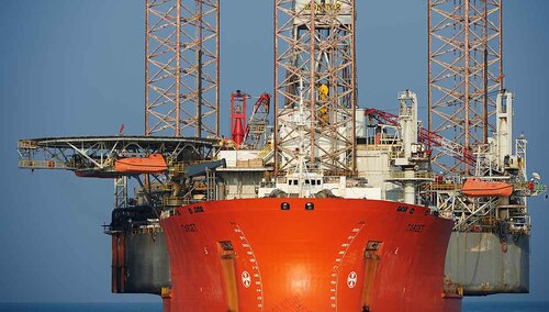 Platforma wiertnicza na Bałtyku