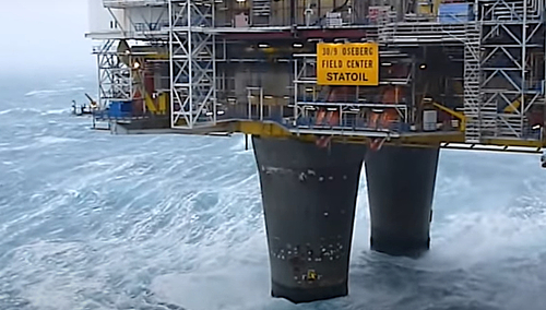 Platforma wydobywcza "Statoil", grafika poglądowa