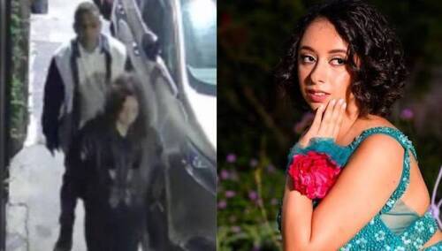 Aurora Livoli, a za nią jej prawdopodobny oprawca