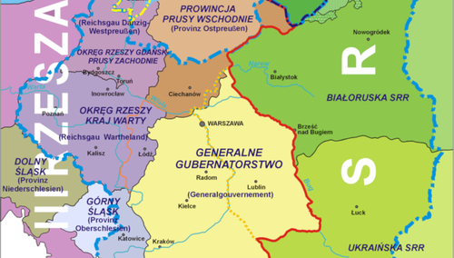 Tereny polskich Kresów zajęte przez sowietow