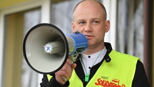 Przewodniczący "S" w Siarkopolu Paweł Dendera