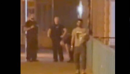 Gubin, most graniczny, ok. 1 w nocy. Imigrant odsyłany przez niemieckich funkcjonariuszy na polską stronę