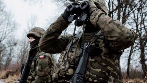 Żołnierze WOT na granicy