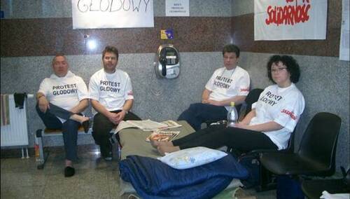 Protest głodowy w TP SA